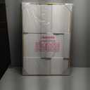 Slyart 3D White Textured Wall Art, Handmade Verical Abstract Relief Wall Art Framed Wall Decorations Artwork, Minimalist White Painting