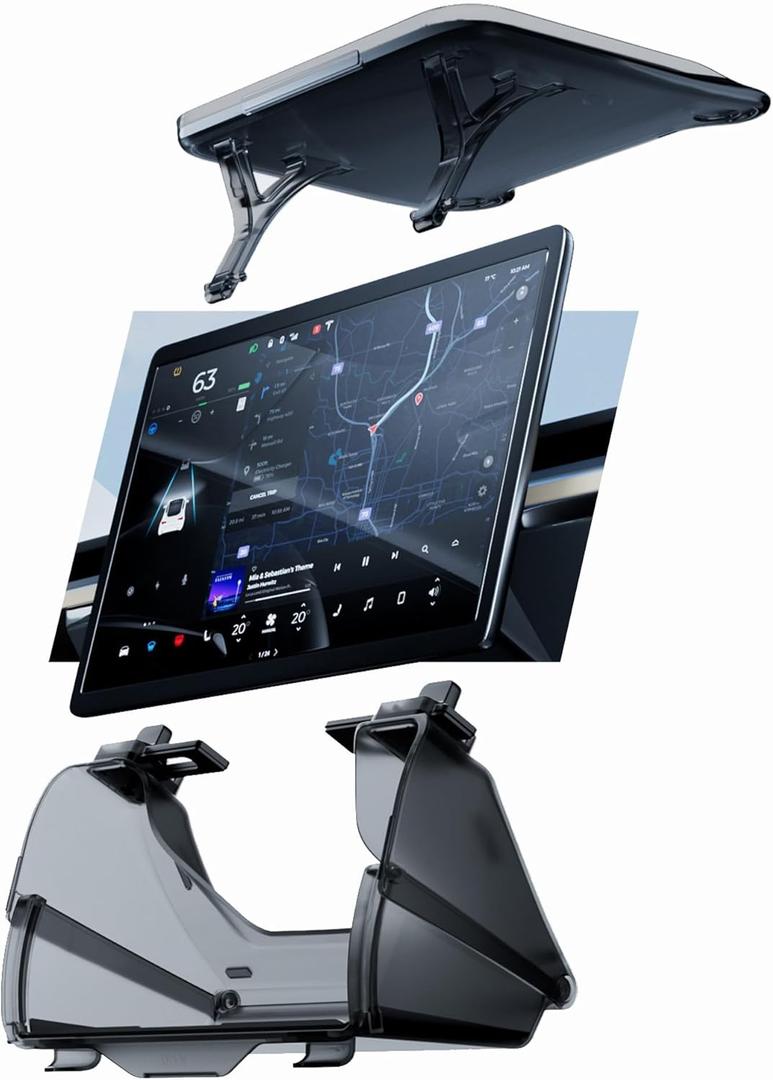 Superlit Tesla Under Screen Hidden Compartment  Center Console Storage Shelf for Model Y & Model 3 20162025 Detachable Organizer Table for Phone Key Card & Small Essentials, Tesla Interior Accessory