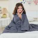 yescool Weighted Blanket (5 lbs, 36" x 48", Grey) Cooling Heavy Blanket for Sleeping Perfect for 40-60 lbs, Breathable Blanket with Premium Glass Bead, Machine Washable