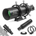 Astromania Guide Scope 60mm FMC Compact Finder Guide Scope Kit with Double Helical Focuser Compatible with 1.25 inch Eyepiece for Astronomical Telescope & Auto Guiding Cameras for Astrophotography