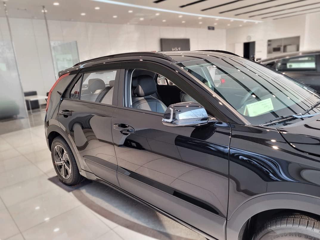 Smoke Black Side Window Wind Deflectors Visor Rain Wind Guards 6p E267