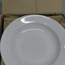 BIA Cordon Bleu Everyday Porcelain Rimmed Soup Bowls, Set of 4, 9" each, White