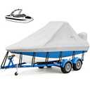 YimSting Wake Tower Boat Cover, Waterproof Boat Covers 21-23 ft, Gray