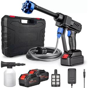 4000 PSI 300W Wireless High Pressure Car Washer Tool Kit Portable Wash Cleaner, Replacement for VEVOR OEM