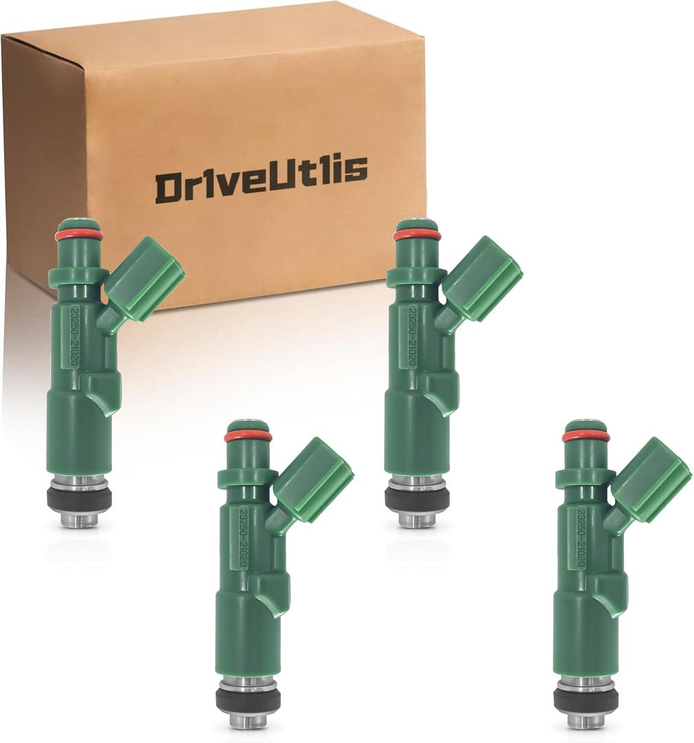 Set Of 4 Fuel Injectors Compatible With 2001-2009 Toyota Prius 2004-2006 Scion xA/xB 2000-2005 Toyota Echo 1.5L 23250-21020 842-12234 FJ343