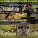 Hunting Blind, 360° See Through Ground Blind for 2-3 Person