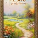 Golden State Art, 12x18 Inch Poster Frame Ornate Bronze, Horizontal and Vertical Wall Display, With Real Glass