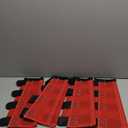 Mesh Fly Boots Horse Fly Boots Mesh Fly Wraps Leg Guard for Horse Set of 4 (Red)