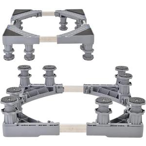 Washing Machine Stand BaseAdjustable Base Machine Base Stand Length/Width 46-68cm Refrigerator Holder Bracket Fridges Floor Trays Air Conditioner Stent Anti-vi,8 Legs