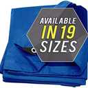 Large Waterproof Tarp - Heavy Duty 5 Mil Thick Poly Tarpaulin Ideal for Canopy Tents, Boats, RV or Pool Covers - Multipurpose Protective Tarps with Grommets for Indoor and Outdoor Use | 40' x 60'