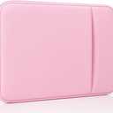 Laptop Sleeve for MacBook Neo/Air/Pro 13 inches A18/M5/M4/M3/M2/M1 Chip 2026-2020 A3404 A3449 A3240 A3113 A2681 A2337 A2338 with 2 Pockets Tablet Bag Case Accessories (Pink)