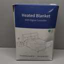 Heated Throw Blanket - Fast Heating 3D Jacquard Electric Heated Blanket, Cozy Heating Blanket with 6 Heating Settings & 4 Hours Auto-Off, Machine Washable, 50"x60", London Grey