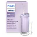 Philips Sonicare Compact Flosser 1000, Portable Water Flosser with 3 Flossing Modes, IPX7 Waterproof Oral Irrigator, Travel Friendly, Purple, Model HX3333/23