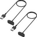 Charger for Fitbit Charge 5 / Charge 6 / Luxe, Replacement Charging Cable Cord Accessories for Fitbit Bands (2-Pack, 3.3ft/1m)
