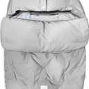 7AM Enfant Universal Stroller Footmuff - Water Repellent Winter Bunting Bag for Car Seats, Soft Micro-Fleece & Plush Lined for Baby Boy & Girl | BebePOD (0 - 9 M, Pearl)