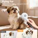 Pet Spray Brush for Cats & Dogs, 3-in-1 Grooming Tool with Cool Mist, 2-Speed Spray Settings, Removes Dander & Deshedding, One-Touch Self-Cleaning Hair Brush, for Long Short Hair Pets