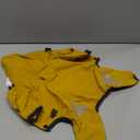 Dog Raincoat, Waterproof Dog Rain Jacket with Hood, Rain Coat with Leash Hole, Reflective Strap for Small Medium Dogs, Lightweight Puppy Clothes(Yellow,S) (S(Back Length12''))