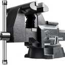 Forward CR50A-5.5In Bench Vise Heavy Duty Vice with Anvil and 210 Degrees Swivel Base (5 1/2")