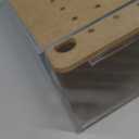 Ice Chilled Serving Tray with Ice Underneath, Acrylic Cold Food Buffet Server Platter for Party, Ice Serving Tray for Veggie, Cheese, Charcuterie, Shrimp Cocktail Serving Dish, Keep Food Cold