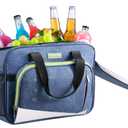 outohome Electric Portable Cooler Plug in 12V Car Cooler Bag, Warmer Bag for vehicle, DC Power Cord,25L Insulated Lunch Bag for Family Outings, Grocery,Camping,Truck Drivers,All Season