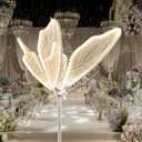 3-Color Butterfly Floor Lamp - Adjustable Wedding/Home LED Lighting, Ceiling Hanging & Standing Dual Use Decorative Lamp, 1 Pack 60cm(23.6") Elegant Butterfly Shape Floor Light