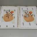 12x18 Frame Set of 2, Distressed White Wood Style for 8.5x11 Mat, 12x18 in
