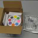 Lincia 12 Set Ocean Sea Animal Pre Printed Canvas Pre Drawn Canvas Painting Kit with Pen and Paints Outline Painting Panels Gift for Beginners, DIY Craft Project, Christmas Birthday Party Favor