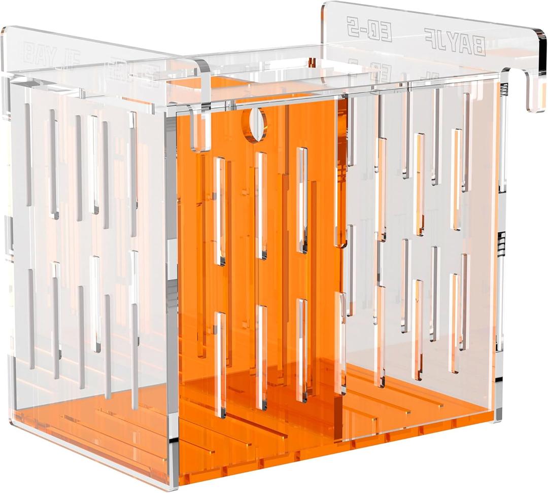 Acrylic Acclimation Box for Saltwater Fish and Reef Coral Quarantine Isolation Box for Aquarium Fish Hydroponic Plant External Breeding Box (7.87inch*6.69inch*7.87inch)