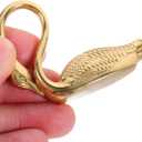 ARTIBETTER Brass Swan Cabinet Knob 2.12 Inch Decorative Animal Drawer Pull Vintage Style Hardware for Dressers Cabinets and Furniture
