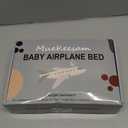 MueKeesam Baby Airplane Bed, Baby Travel Essentials for Flying, Portable Plane Seat Foot Rest Extender Must Haves for Infants Under 1-8 Months Old (Black)
