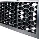 Front Bumper Mesh Grille Compatible with Ford F150 2009-2014 Lower Center Bumper Grill ABS Grilles Matte Black