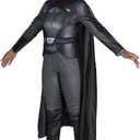 3 x Star Wars Reva Official Youth Haloween Costume - Printed Jumpsuit with Belt Buckle and Detachable Cape (Black, M)
