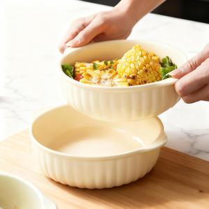 24 oz Ramekins Oven Safe, Creme Brulee Ramekins with Handles, Ceramic Baking Dishes Souffle Dishes, Baking Bowls Set of 2, Meal Prep Container, Ramekin Assorted Sizes - Dishwasher Safe