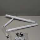 Abiglifty Sliding Door Security Bar, 17-50 Inch Adjustable Heavy Duty Sliding Glass Door Security bar with Rubber Tips for Windows, Home, Apartment & Travel (White)