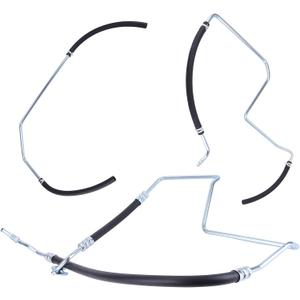 Power Steering Pressure Return Line Hose Assembly Fit for Chevy Trailblazer EXT Envoy XL 9-7x 2002-2009 for Ascender 2003-2008 Rainier CXL 2004-2007 for GMC Power Steering Hose Kit Replaces 15194364