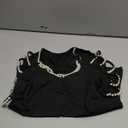 Women's Pearl Cold Shoulder T Shirt Cut Out Crew Neck Elegant Going Out Tops