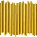 5.75 Inch Short Cocktail Gold Straws, Compostable Coffee Stirrers Straws, Paper Drinking Straws for Parties, Baby Showers, Wedding, Bridal Showers