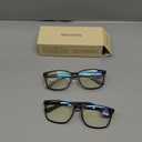 NOVIVON ActiveFit Reading Glasses for Men - Blue Light & UV Protective Readers with Bonus Case & Cloth (Black + Black With Grey Arms)