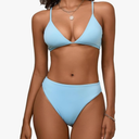 Women's High Waisted Bikini Sets Sexy V Neck Push Up Triangle Swimsuits 2 Piece High Cut Bathing Suits
XL