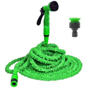 FANPING Scalable Garden Hose Set, Health, Plastic Materials, Magical High Preure Telescopic Water Pipe, Gun Nozzle Spray, Multi-Function Water Spray Gun, Garden Waterwash Car Wash, Green, Size: 7.5 Meter (Size : 45 Meters