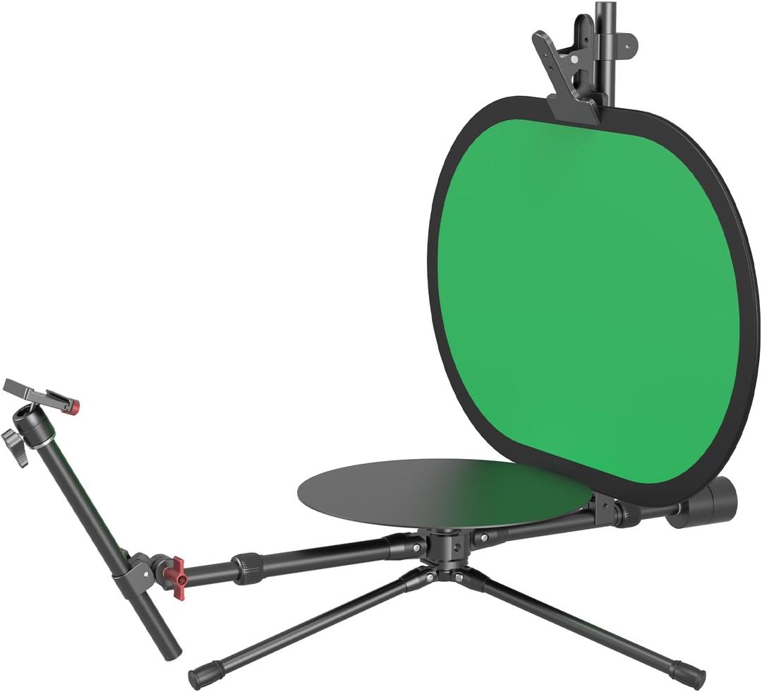 SmallRig Professional 12" 360 Photography Turntable, Adjustable Shooting Angle, Camera Spinner Portable Video Rotating Platform, Photo Booth for Product Photography/Video Making - 4807