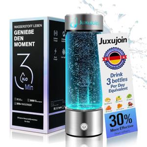 New Upgrade Hydrogen Water Bottle Generator NO.1 Double Hydrogen Content Industry TOP - 24-Hour Hydrogen Lock | 0 Chlorine & 0 Ozone | 100% Leak-Proof Seal, Hydrogen Water Bottle Generator