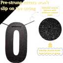 2 x Pre-Strung Black Glitter Retirement Banner,(No DIY)Funny Retirement Party Decorations,"NO MORE MEETINGS,JUST NAPPING & EATING"farewell banner,Party Supplies, Gifts and Decorations