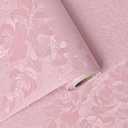 Pink Wallpaper Silk Embossed Floral Pink Contact Paper Peel and Stick 118inL 17.7inW Self Adhesive Wallpaper for Bedroom Kids Room Decor Nursery Textured Flower Contact Paper for Cabinets Liner