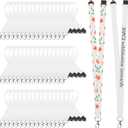 50Pack White Sublimation Lanyards Blank Bulk Sublimation Lanyards with Detachable Buckles Neck Lanyard Heat Transfer for Keychain ID Card Name Badge Holder Mobile Phone