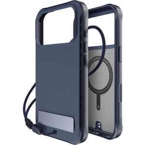 BodyGuardz Performance Pro Compatible with iPhone 17 Pro Case - Shockproof 18FT Drop Rating - Compatible with MagSafe - Temperature Regulating Technology - Kickstand (Navy)