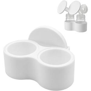 83mm Flange Cover＆Bottle Holder for Spectra＆for Maymom, Easy-to-Clean, Tip-Proof, Durable Refrigerator Storage Rack with 2 Flange Covers, Ideal Gift for New Moms