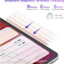Stylus Pen 2nd Generation with Magnetic Wireless Charging, Stylus Pen, Smart Pen Compatible with iPad Pro 11 in 1/2/3/4, iPad Pro 12.9 in 3/4/5/6, iPad Air 4/5, iPad mini 6, Pink