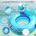 Glimin 53" Adult Heavy Duty River Tube Float Holds 300lb, Blue, 6 Pcs