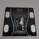 Smart Weighing Scale, Bluetooth Smart Body Fat Scale, accurately Measures Weight, Body Fat Percentage, Muscle Mass Percentage, BMI, and Other Body Metrics. (Black) (1)